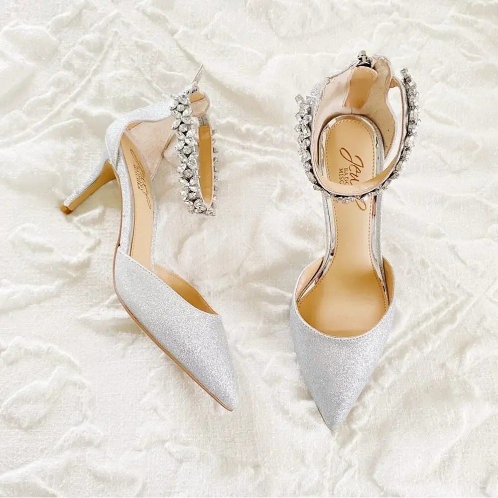 Badgley Mischka Raleigh Glitter PumpsNew $110